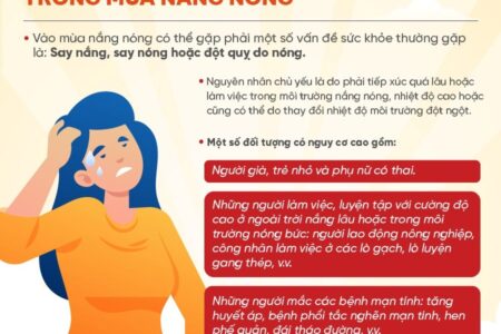 Những vấn đề thường gặp mùa nắng nóng và cách xử trí