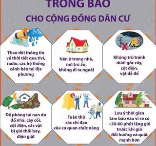 Infographics: Kỹ năng ứng phó với bão lũ