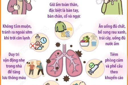 Infographics Phòng bệnh viêm phổi mùa lạnh cho người cao tuổi